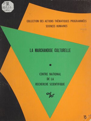 cover image of La marchandise culturelle